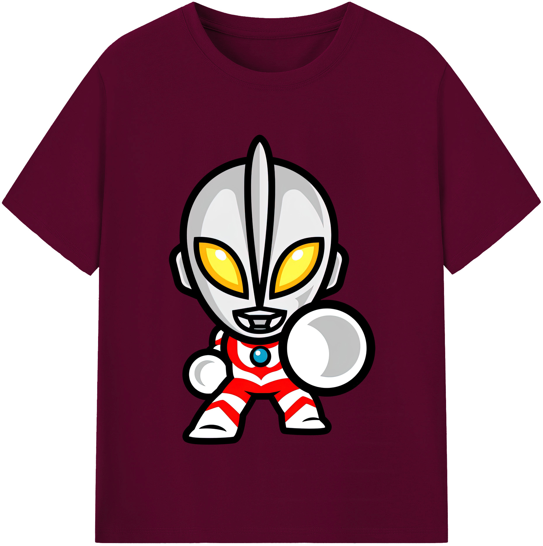 （画像用） ウルトラマン Ultraman レディースカジュアルプリントTシャツ（綿100％）